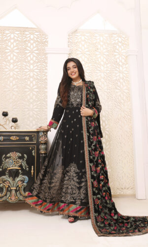 Hadiaeman Embroidered Velvet Collection 23′