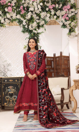Hadiaeman Embroidered Velvet Collection 23′