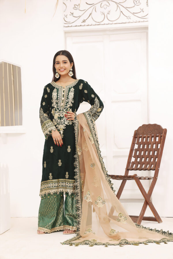 Hadiaeman Embroidered Velvet Collection 23′
